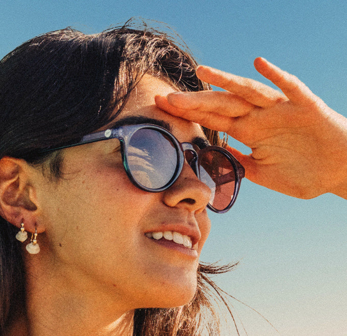 woman looking into the distance