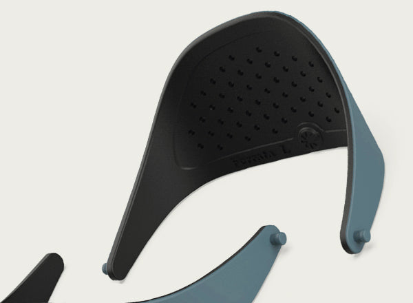 close up of inside of sunski ferrata side shields