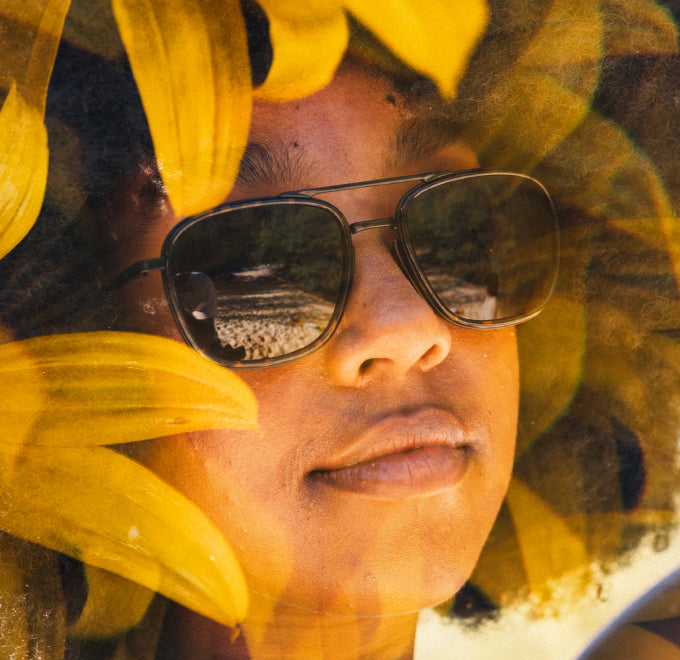 woman in sunski estero sunglasses