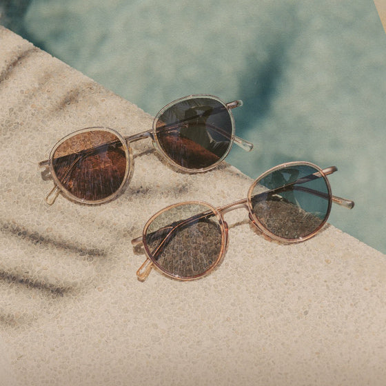 sunski baia sunglasses at the pool