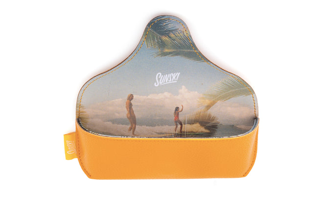 sunski yellow hard case open to see inside pattern