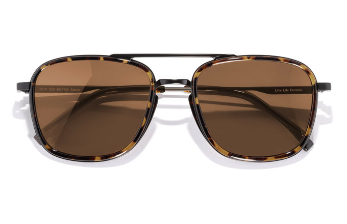 sunski estero tortoise amber front angle