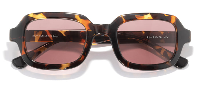 sunski lago tortoise rose lo light front angle