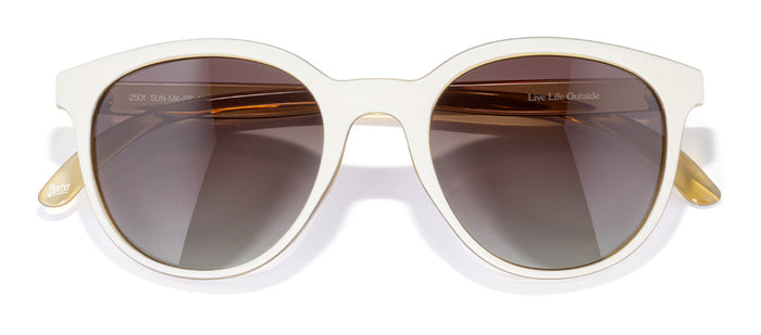 sunski makani ivory seaweed sepia front angle