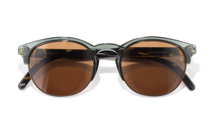 sunski avila pine tortoise amber front angle