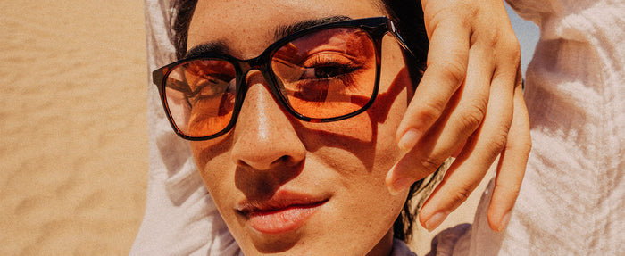 girl wearing sunski ventana sunglasses