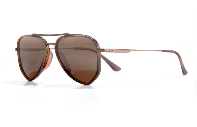 sunski astra tortoise amber side profile