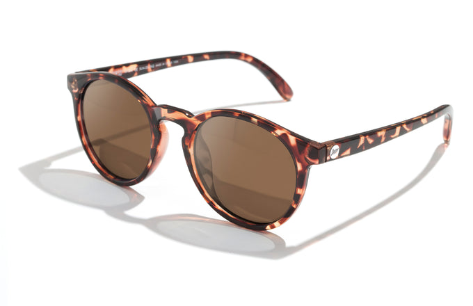 sunski dipsea tortoise amber three quarter angle
