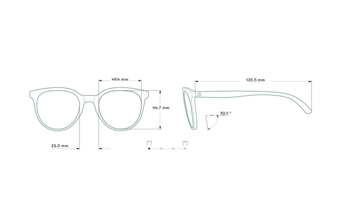 sunski makani tortoise flash gold measurement sketch