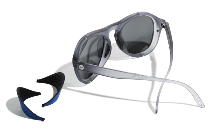 sunski treeline navy silver with side shields removed