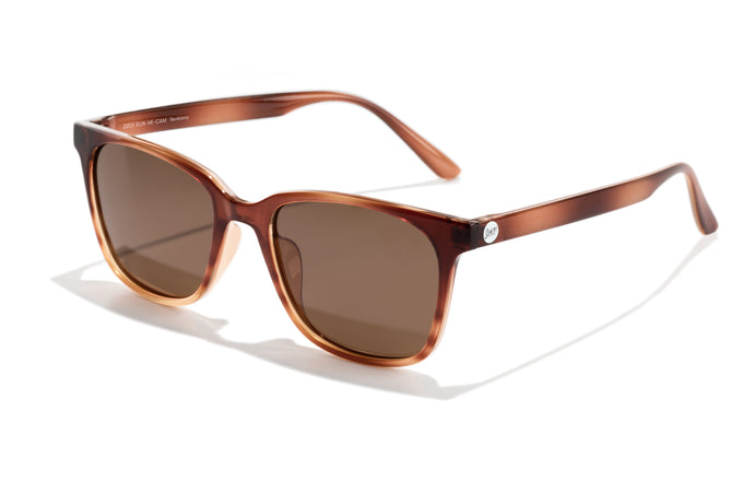 sunski ventana caramel amber three quarter angle