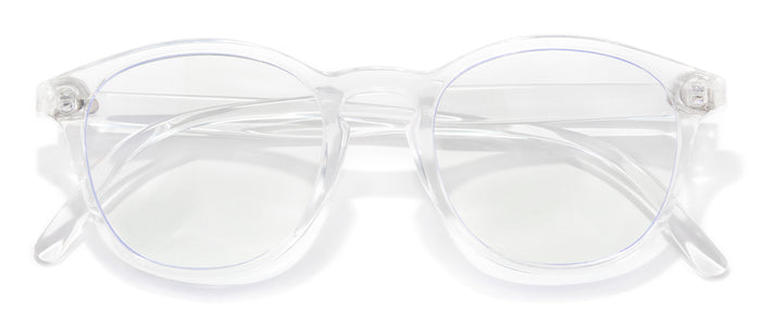 sunski yuba blue light clear front angle
