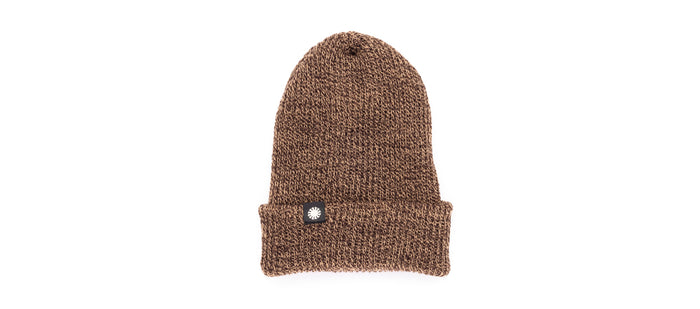 sunski shoulder season beanie sandstone flat lay