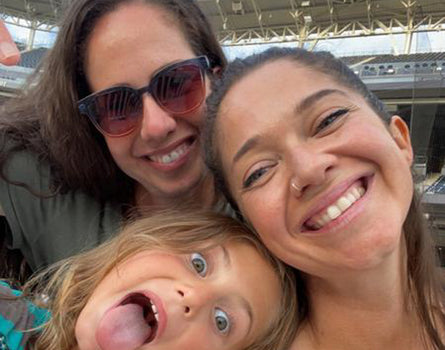 woman in miho sunglasses with children