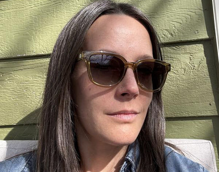 woman in miho sunglasses