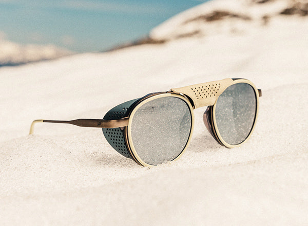 sunski strada sunglasses in the snow