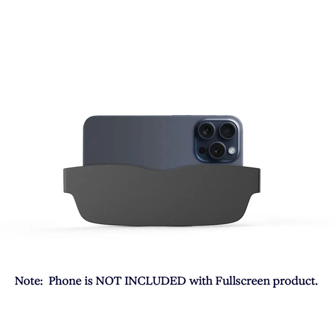 Phone case with phone on a white background