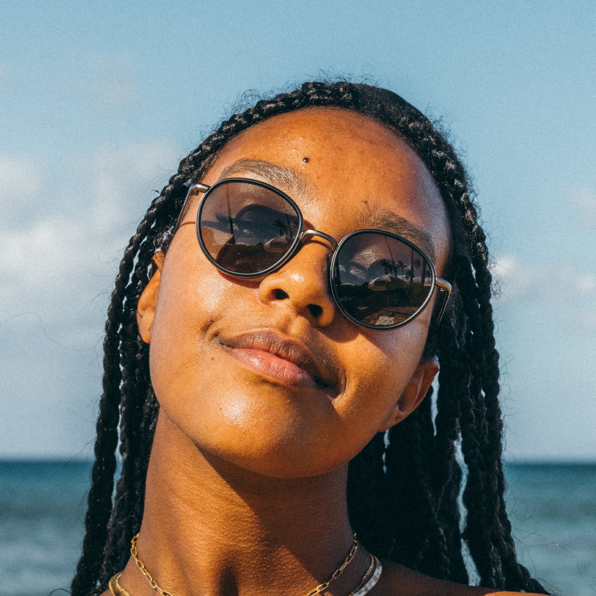 Baia Polarized Round Sunglasses | Sunski