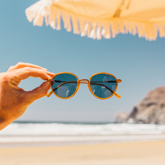 arabian sun goggles Baia Sunglasses, Champagne Amber