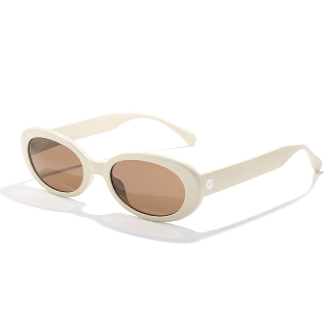white sunglasses isometric view on white background