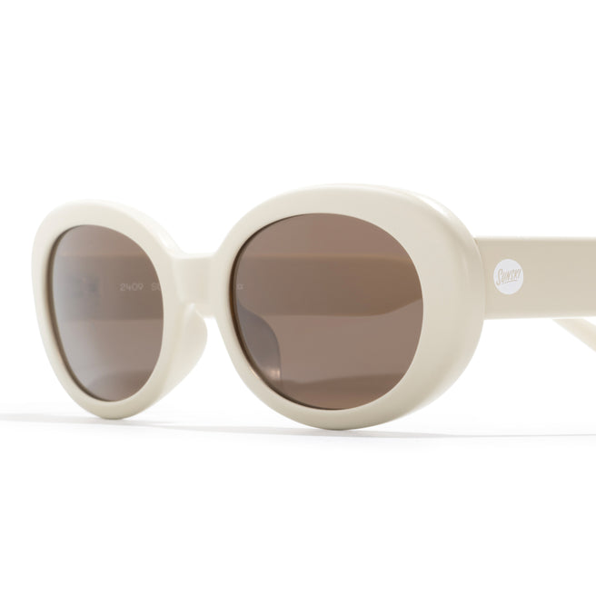 white sunglasses isometric view on white background