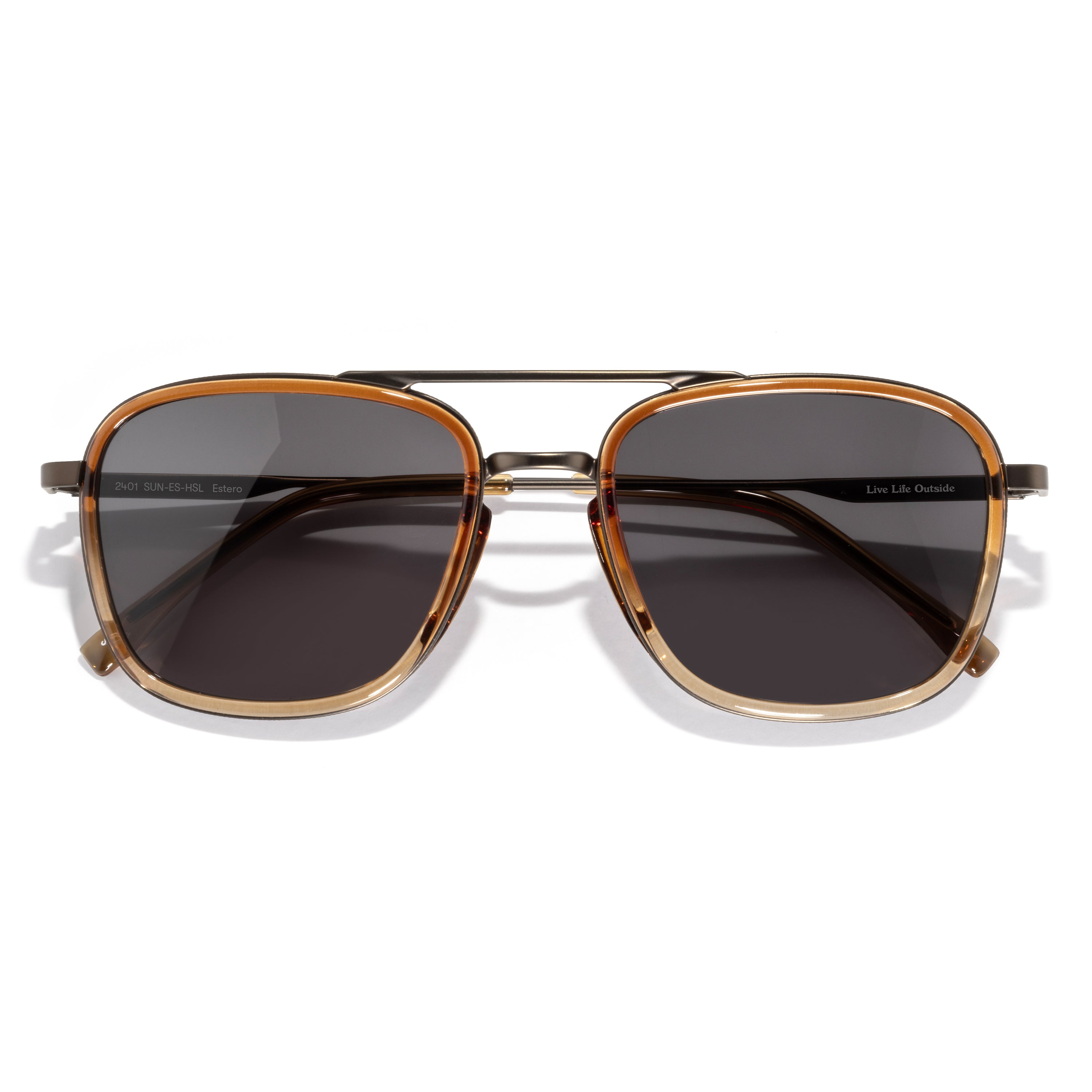 Estero Polarized Square Aviator Sunglasses | Sunski