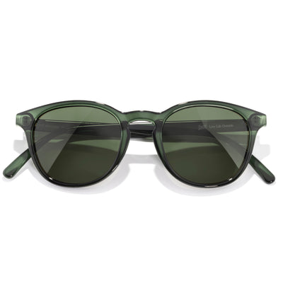 Yuba - Deep Green Forest - Green sunglasses with a white background