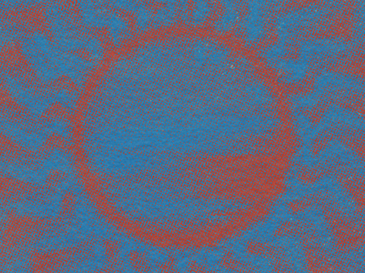 Abstract pattern with blue and red colors