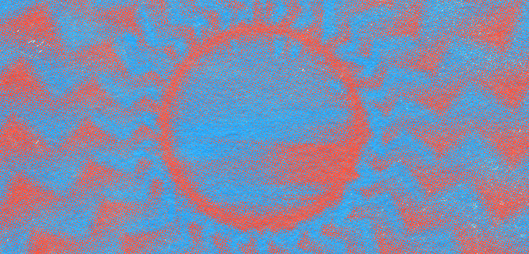 Abstract pattern with blue and red colors