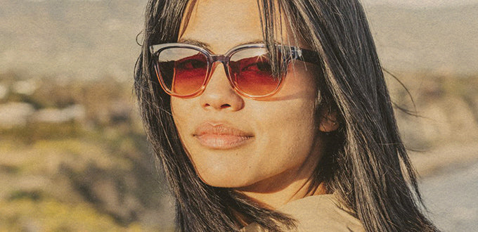 woman in sunski sunglasses