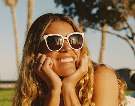 sunski camina snow ruby girl smiling