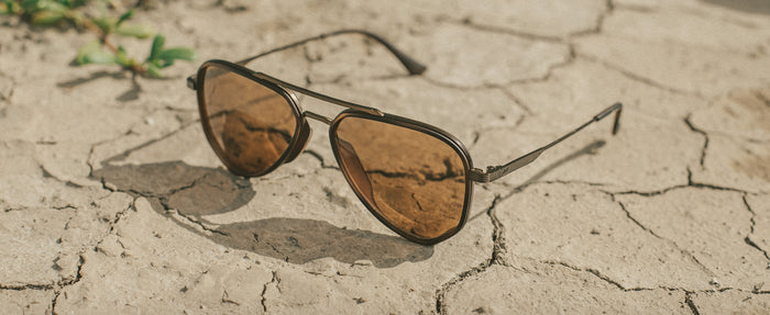 astra sunglasses in the desert
