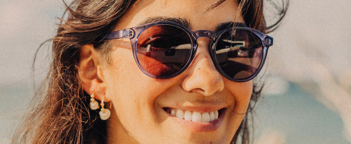 girl wearing sunski dipsea sunglasses