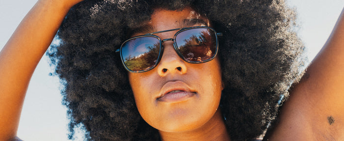 woman in estero sunglasses