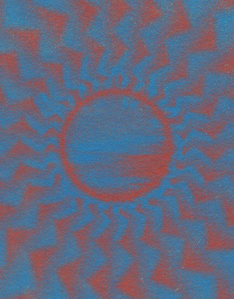 Abstract pattern with blue and red colors