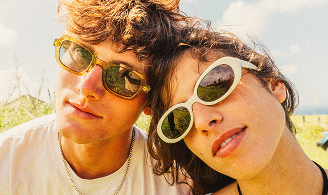 man and woman in wild eye collection sunglasses