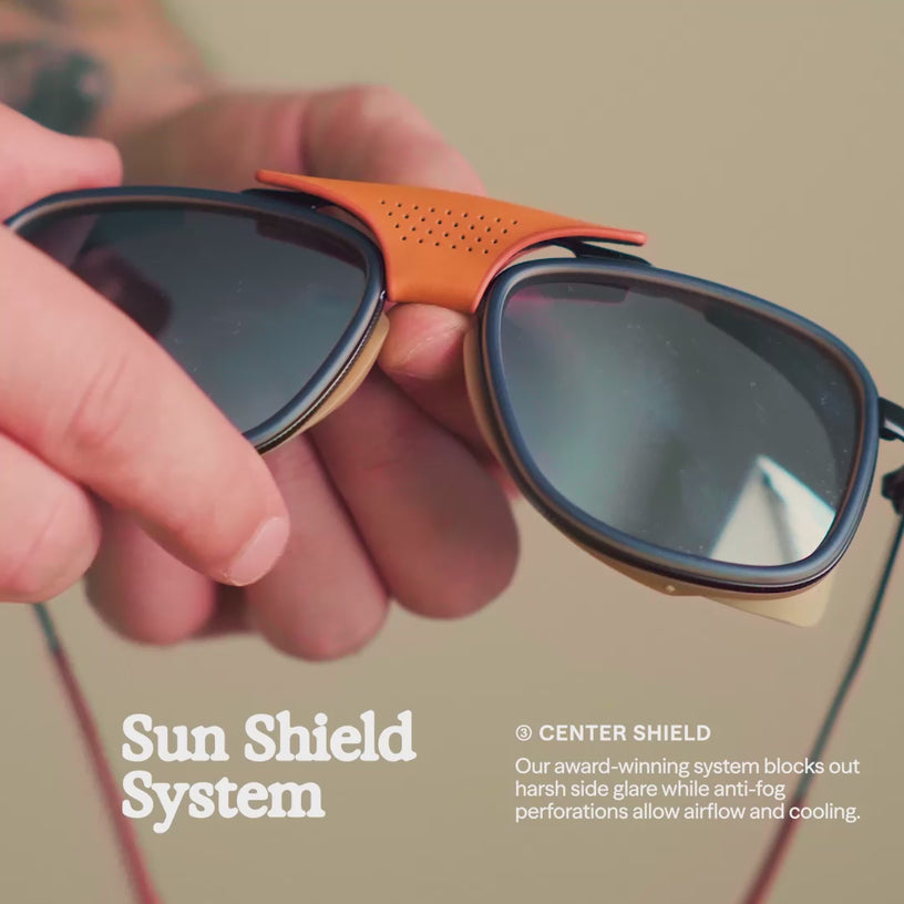 Video showing Ferrata's removable center sun shield.