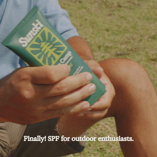 Base Camp SPF 45 Sunscreen - 5 Fl oz / 150 mL - video showing application of Base Camp SPF 45 sunscreen
