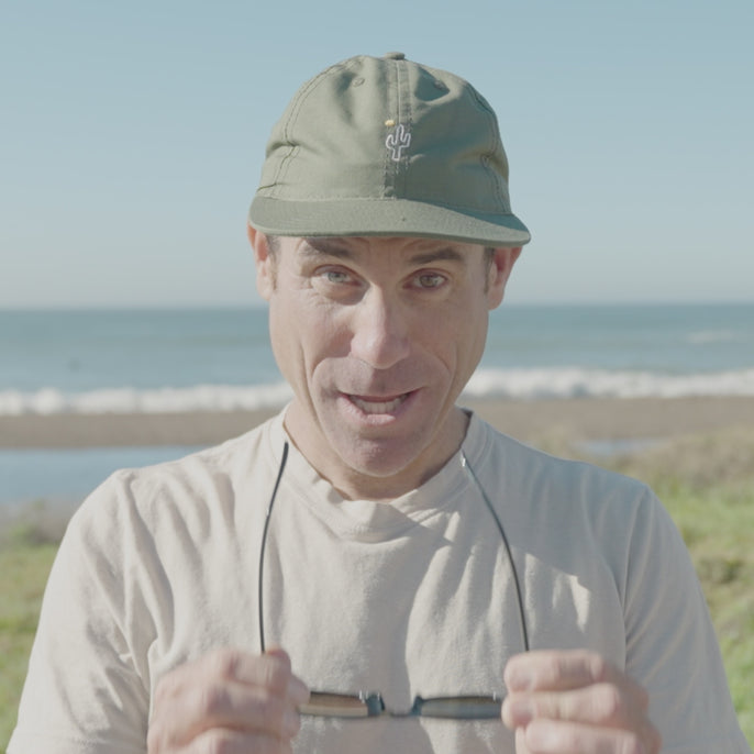 man trying on ventana sunglasses