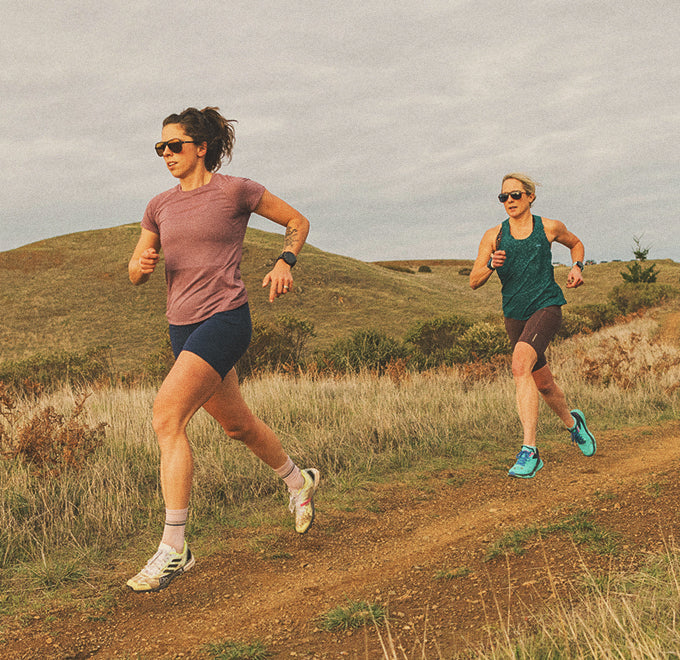 people running wearing sunski polarized sports sunglasses