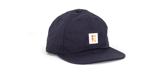 sunski sun up hat navy three quarter angle