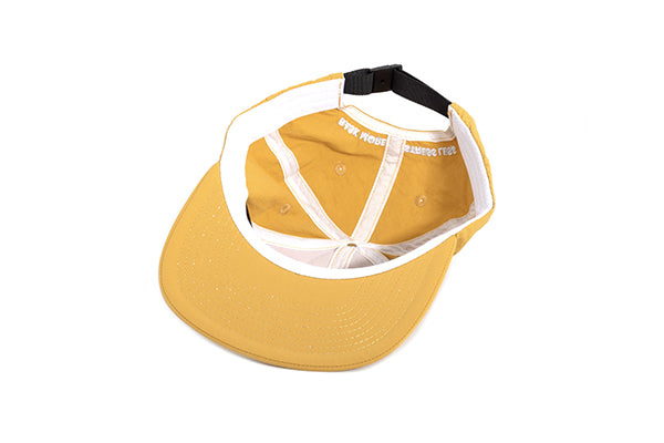 sunski team hat yellow upside down angle