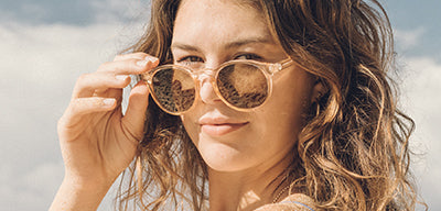 woman wearing womans polarized sunglasses by sunski