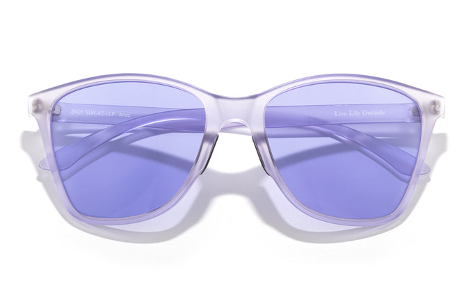 sunski anza lavender purple lo-light front angle