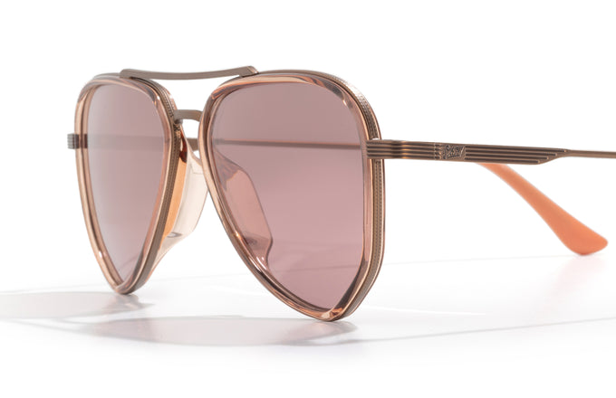 sunski astra copper ruby close up three quarter angle