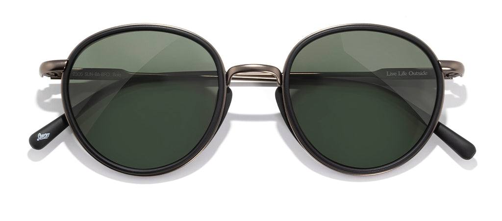 Sunski Baia Black Forest Polarized Round Sunglasses