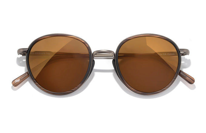 sunski baia tortoise bronze front angle