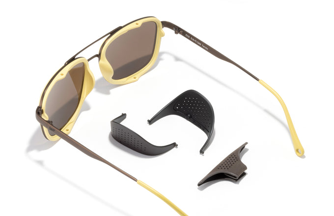 sunski ferrata olive citrine amber back angle with side shields removed