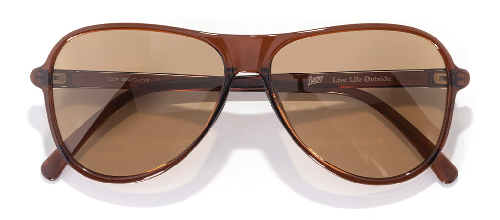 Sunski Foxtrot Clay Amber Photochromic Retro Sunglasses
