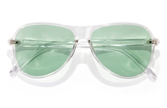 sunski foxtrot clear green photochromic front angle